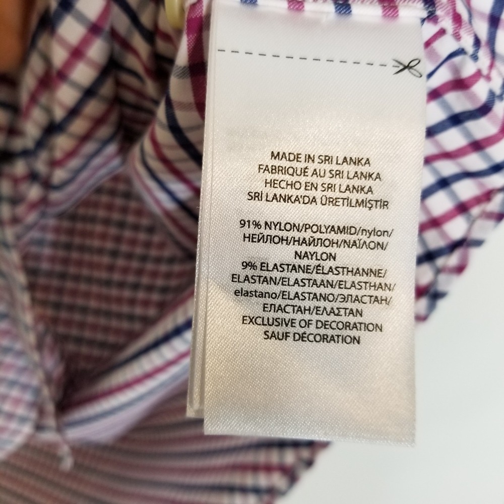 Polo Ralph Lauren Men Performance Check Button Up Shirt Sz 2X Big Nylon Stretch - Picture 8 of 8